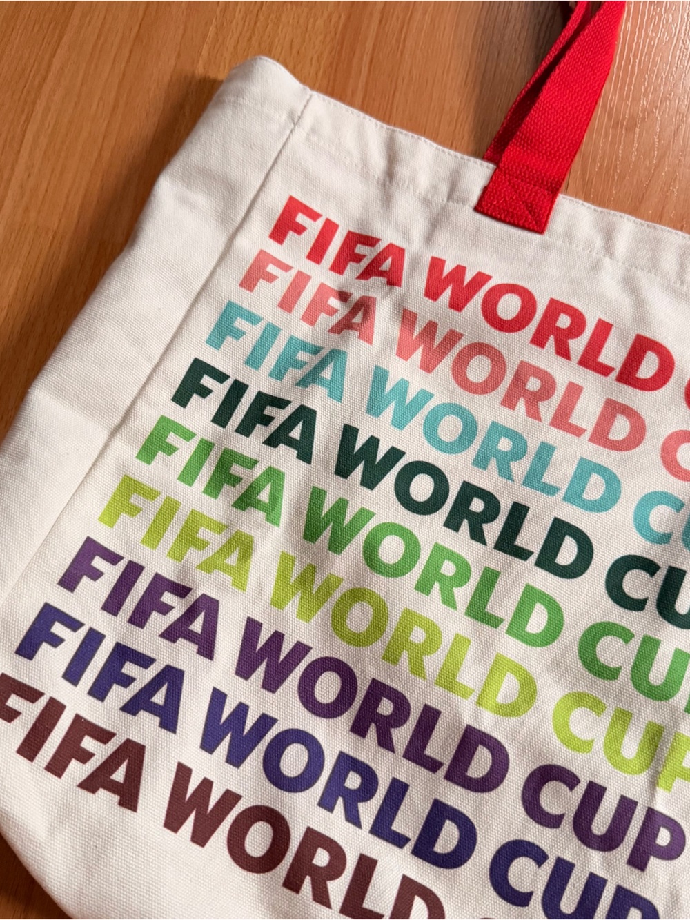 FIFA World Cup Multicolor Canvas Tote Bag.